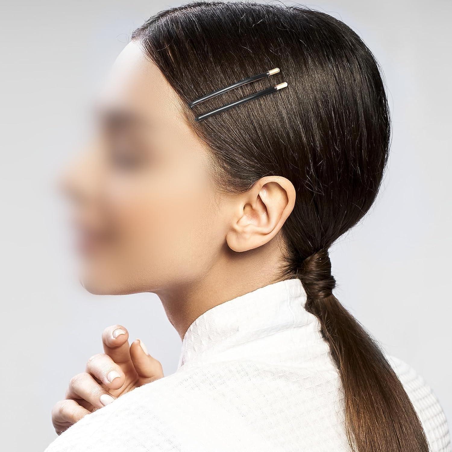 Pasadores de Metal Textention para Cabello 20pcs Negros