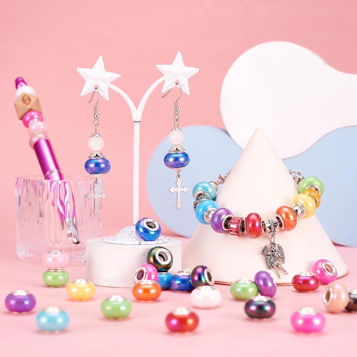 Cuentas Europeas Cheriswelry 100pcs AB Color 14x9mm