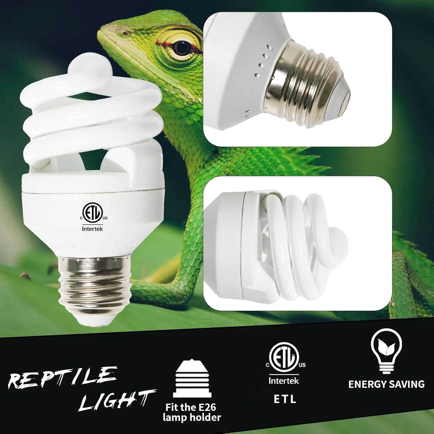 LUCKY HERP Mini Luz UVB 5.0 5W para Reptiles Tropicales