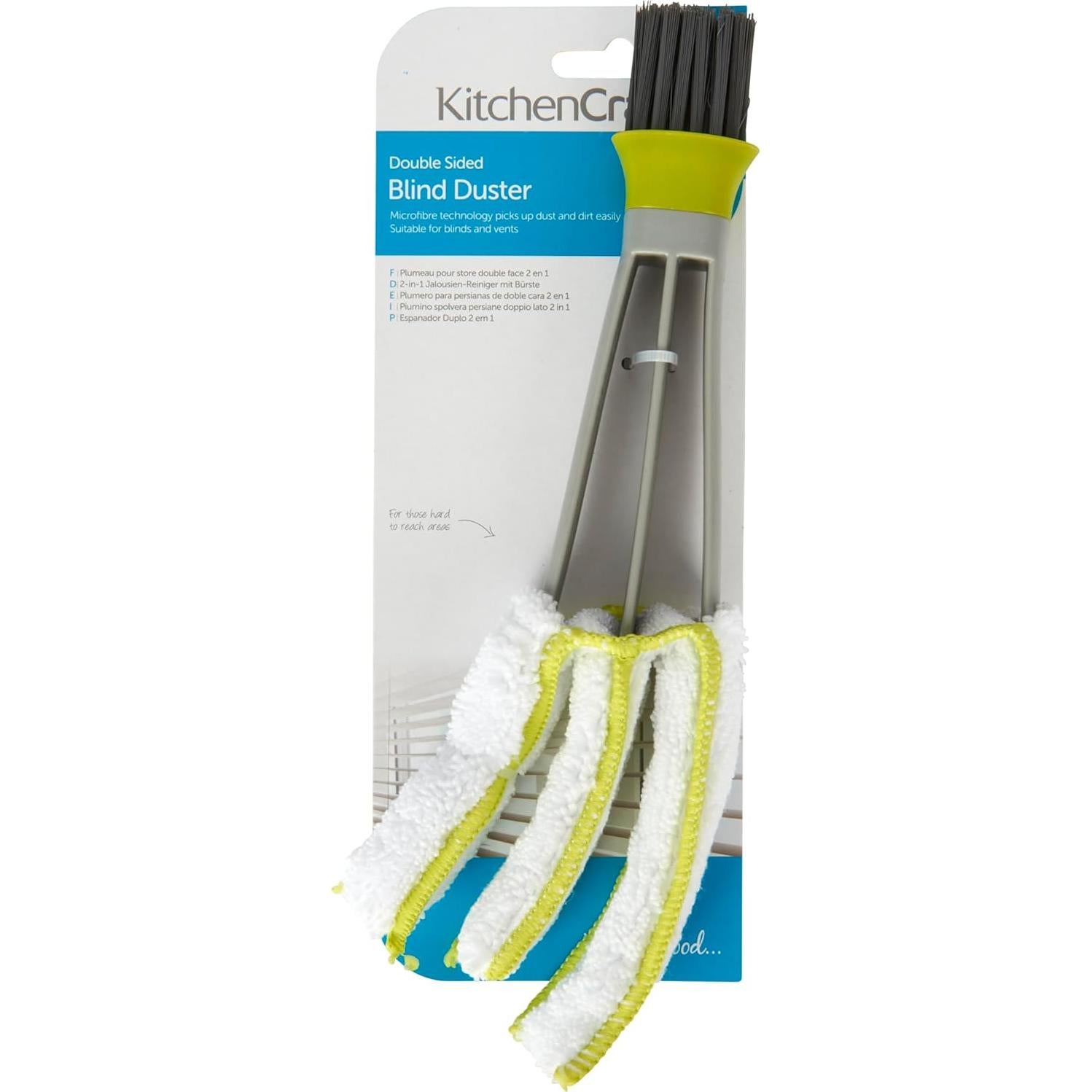 Plumero de Microfibra KitchenCraft para Persianas 24.5x9 cm