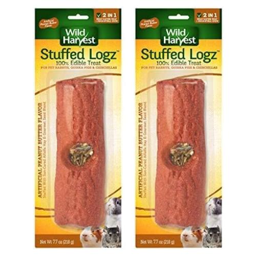 Golosina Comestible para Conejos Wild Harvest Logz Rellenos 218g