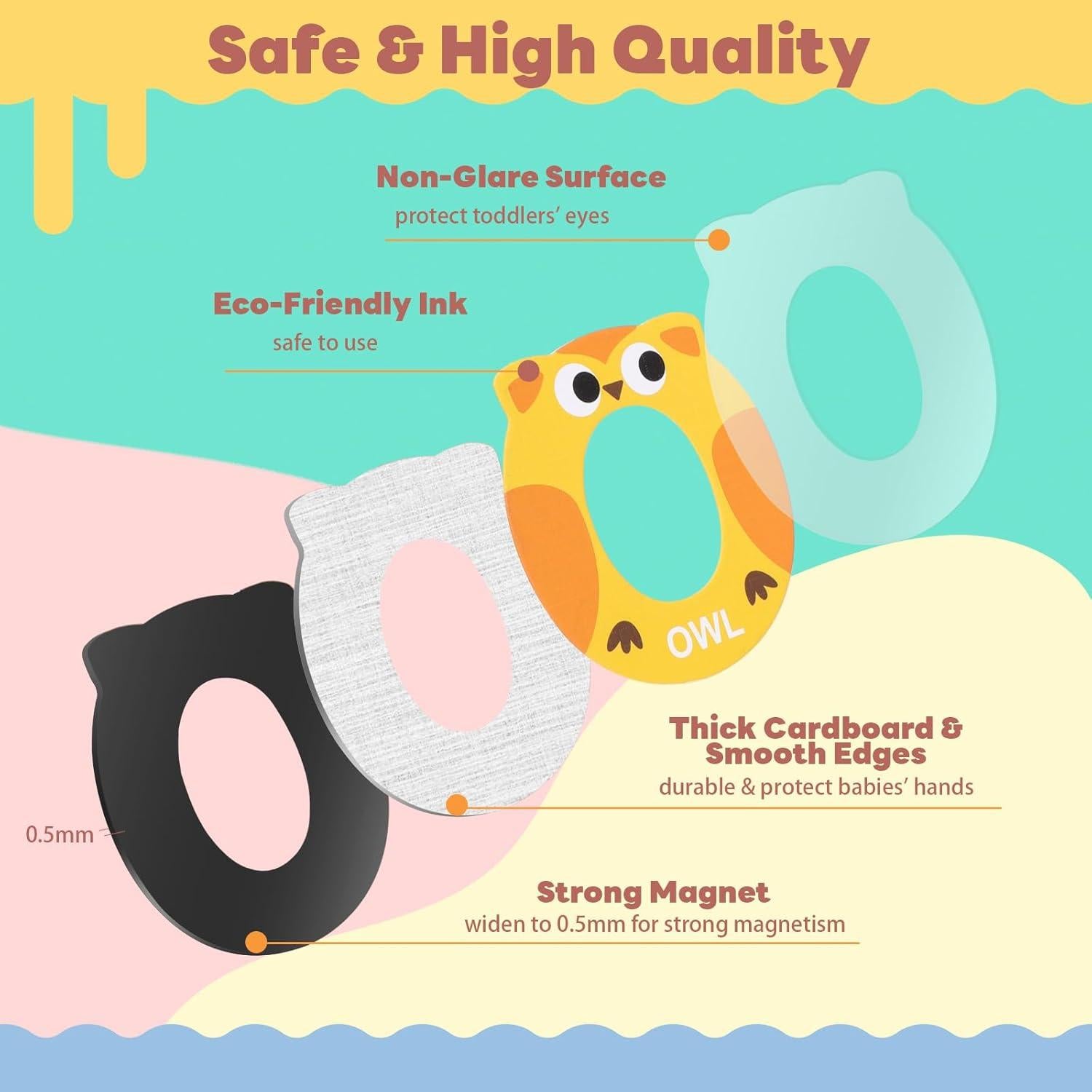 Letras y Números Magnéticos Thboxes 52 Piezas Coloridas