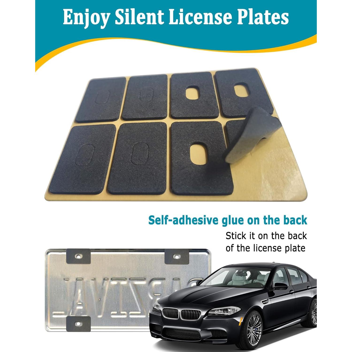 Marcos de Placas de Licencia Aootf Fibra de Carbono - 2 Piezas