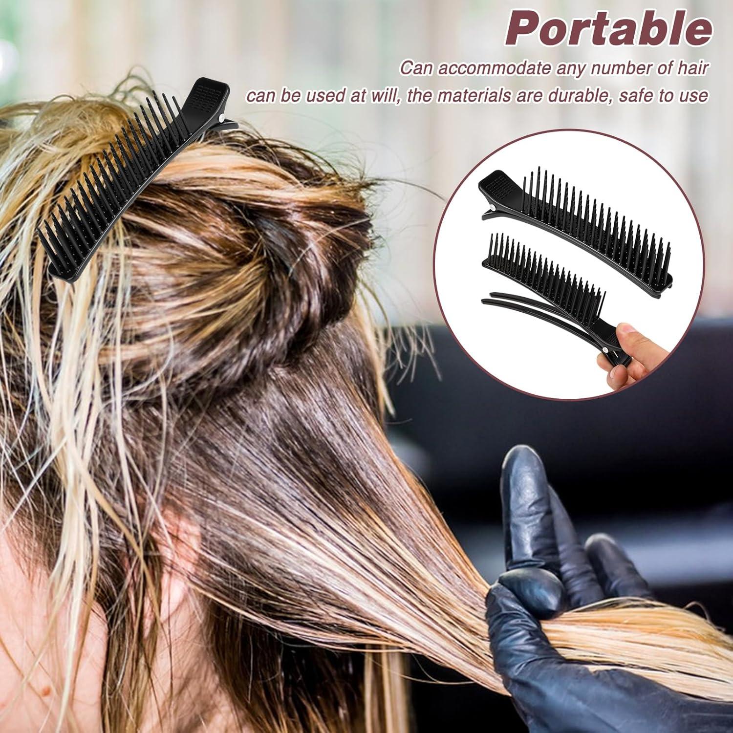 Clips para Cabello MOZEAT LENS 2 Pcs Profesionales Negro