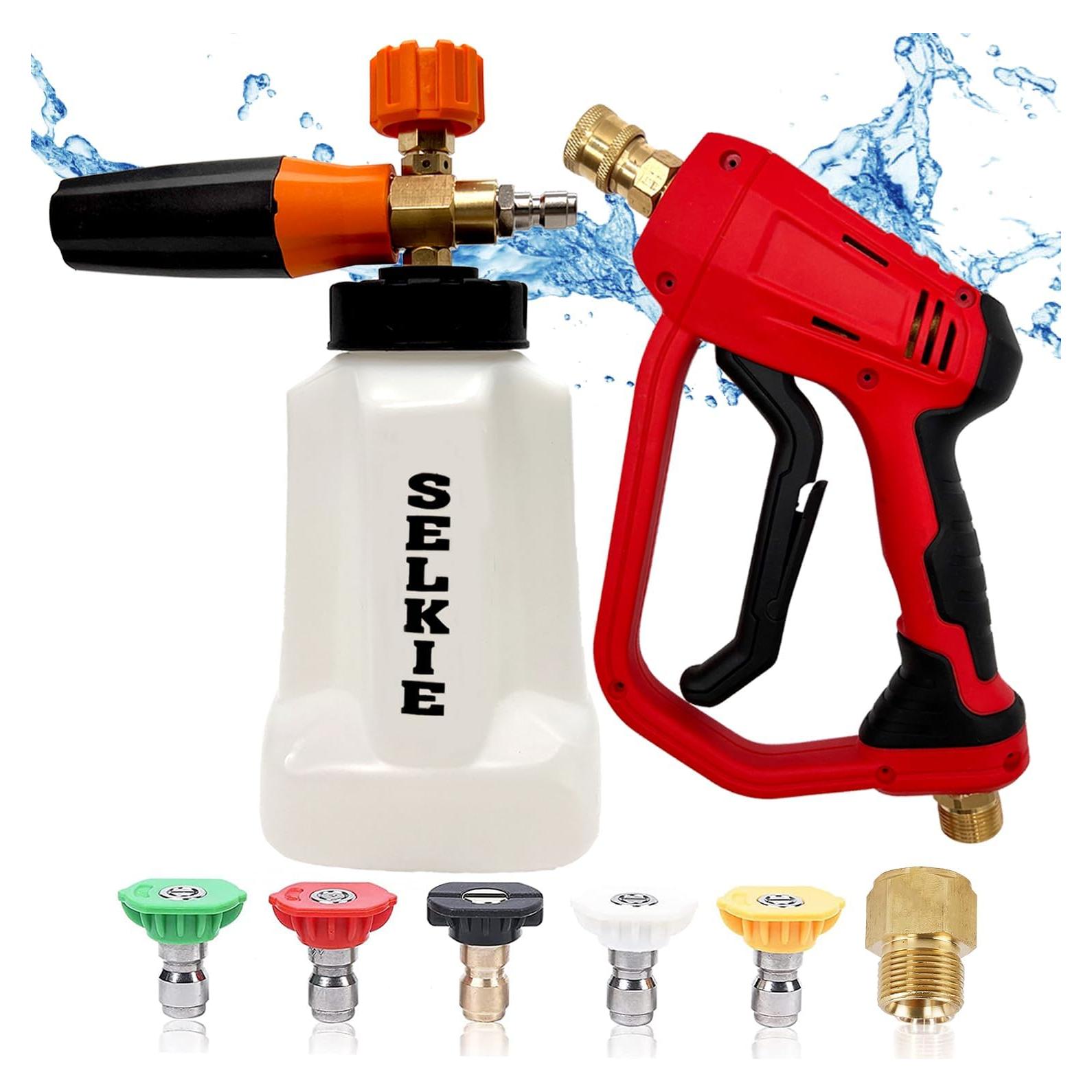 Cañón de Espuma Selkie 1L para Lavadora a Presión 5000 PSI