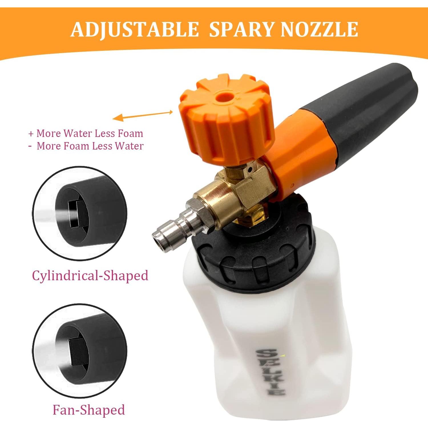 Cañón de Espuma Selkie 1L para Lavadora a Presión 5000 PSI