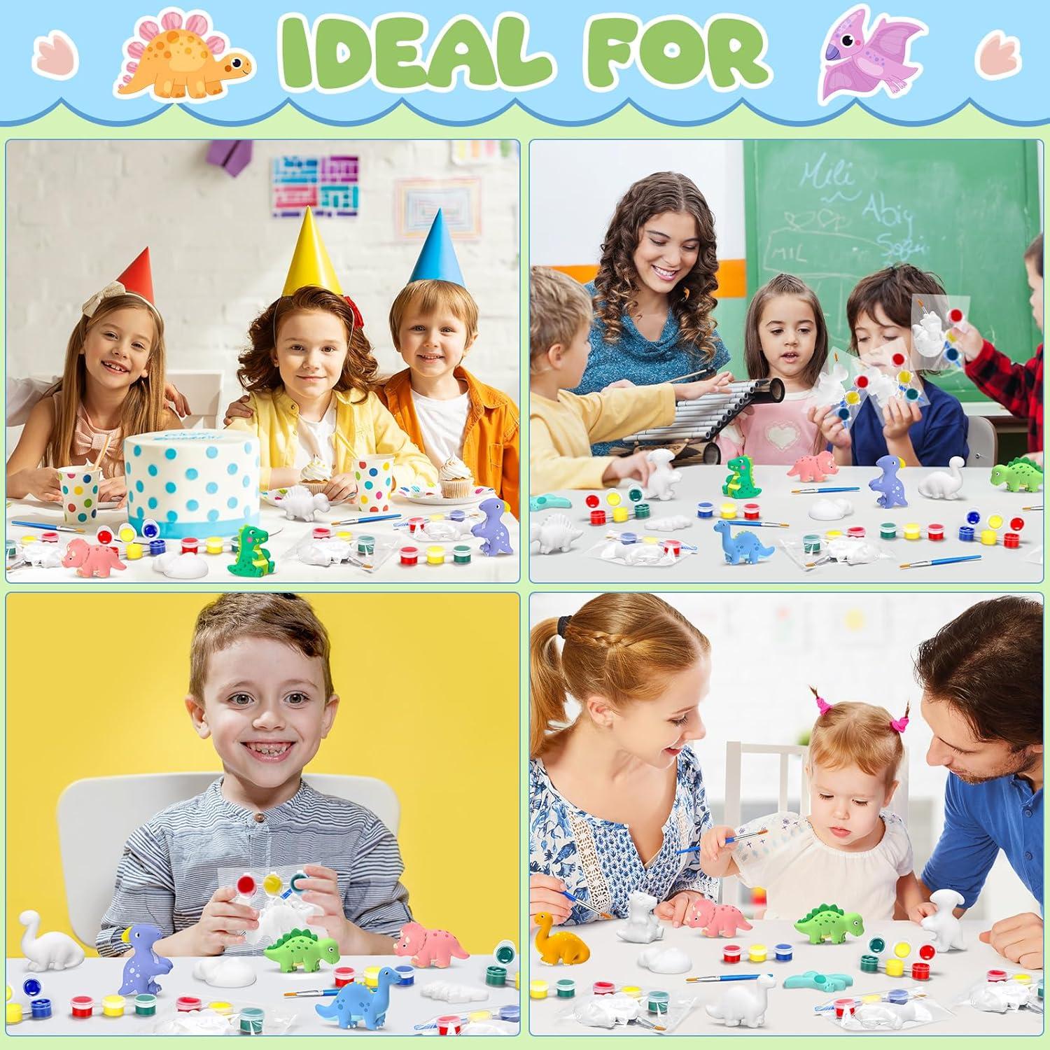 Kit de Pintura DIY Simgoing Dinosaurios 20 Piezas Cerámica