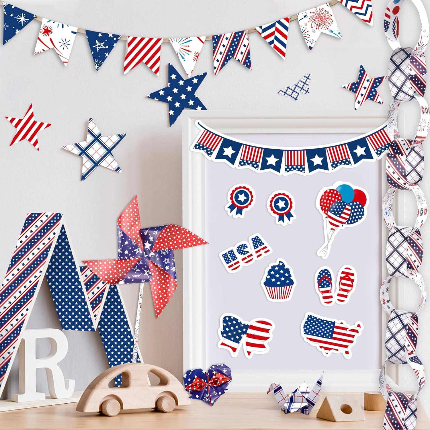 Conjunto de Papel Decorativo Morcheiong 60 Hojas A5 4 de Julio