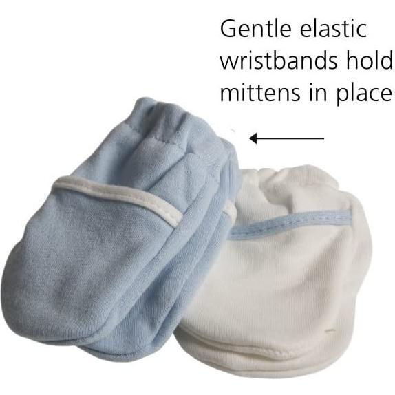 Manoplas Sin Rasguños Safety 1st - 100% Algodón - Azul