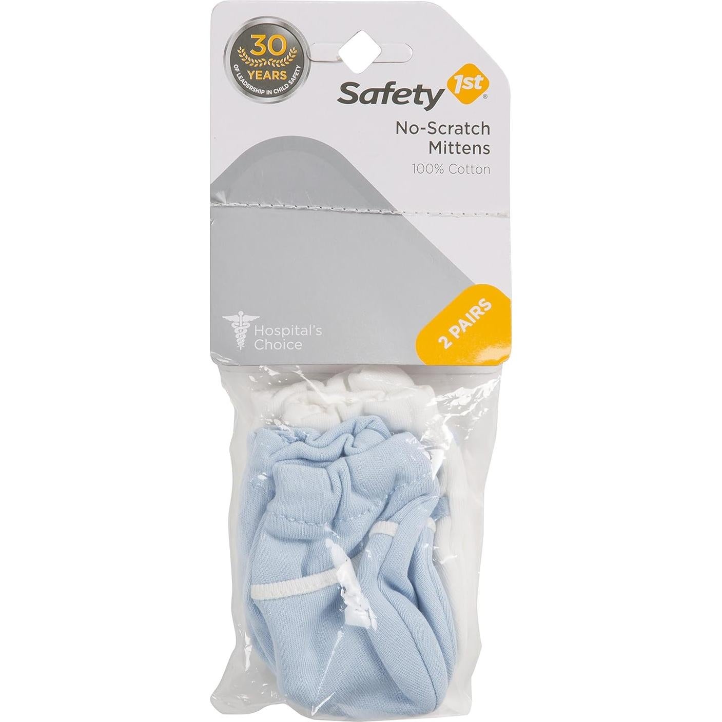 Manoplas Sin Rasguños Safety 1st - 100% Algodón - Azul