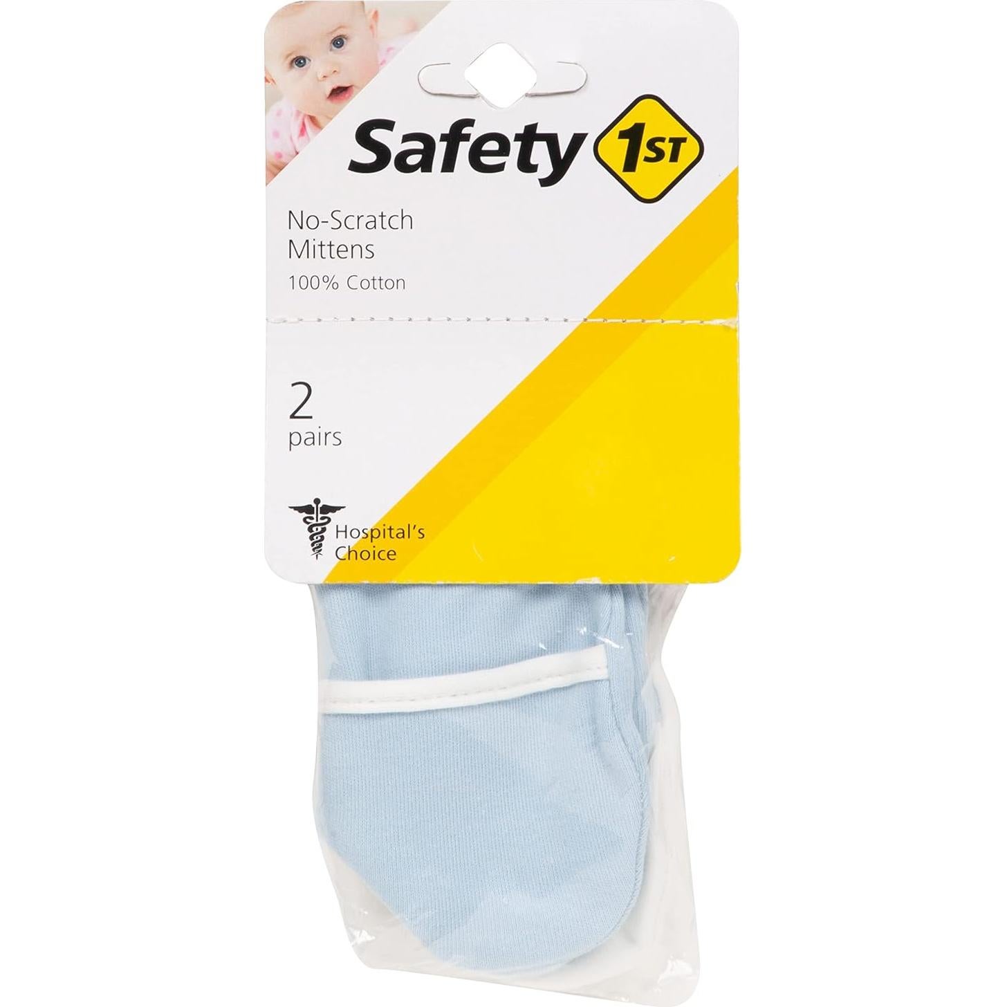 Manoplas Sin Rasguños Safety 1st - 100% Algodón - Azul