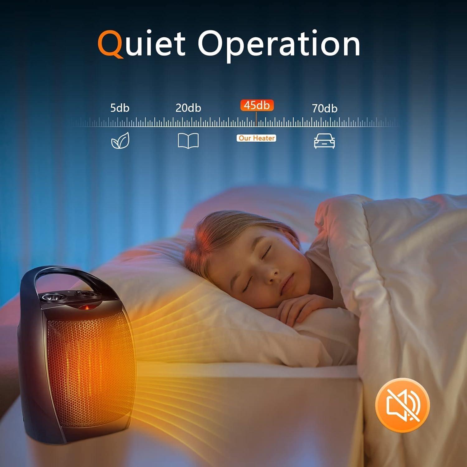 Calentador Eléctrico Antarctic Star 750W/1500W Cerámico Negro