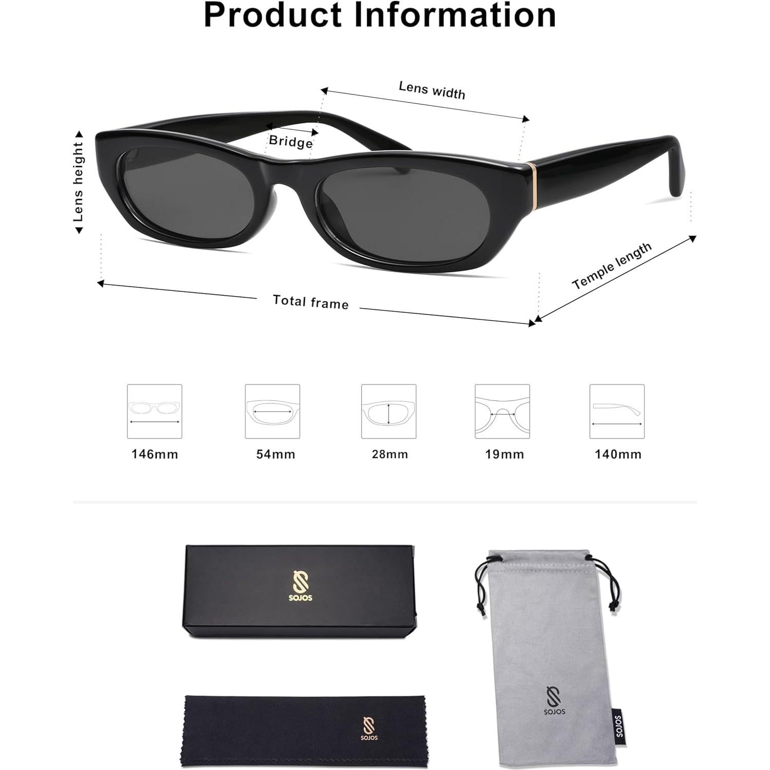 Gafas de Sol Polarizadas Retro SOJOS SJ2363 Unisex