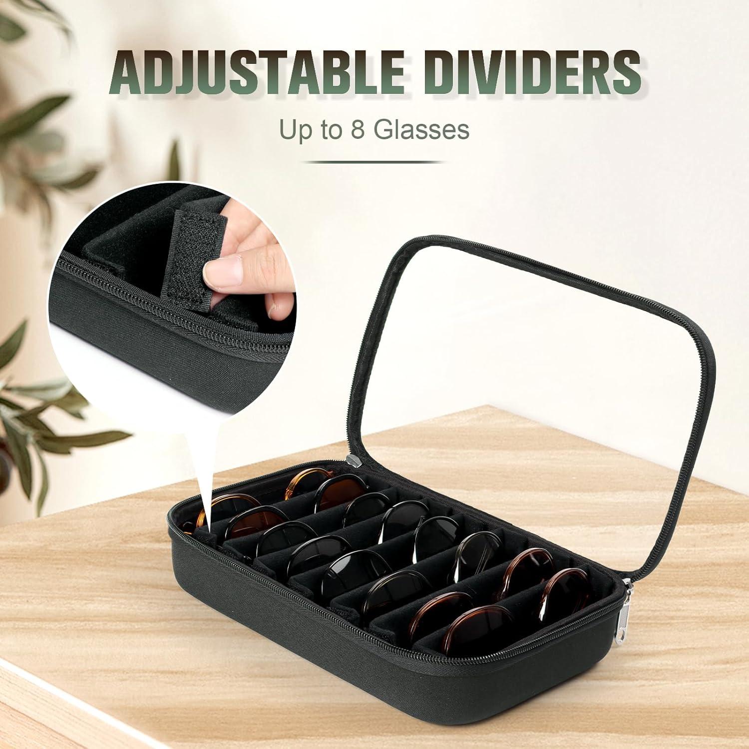 Estuche Organizador de Gafas Tangoner para 8 Pares Negro