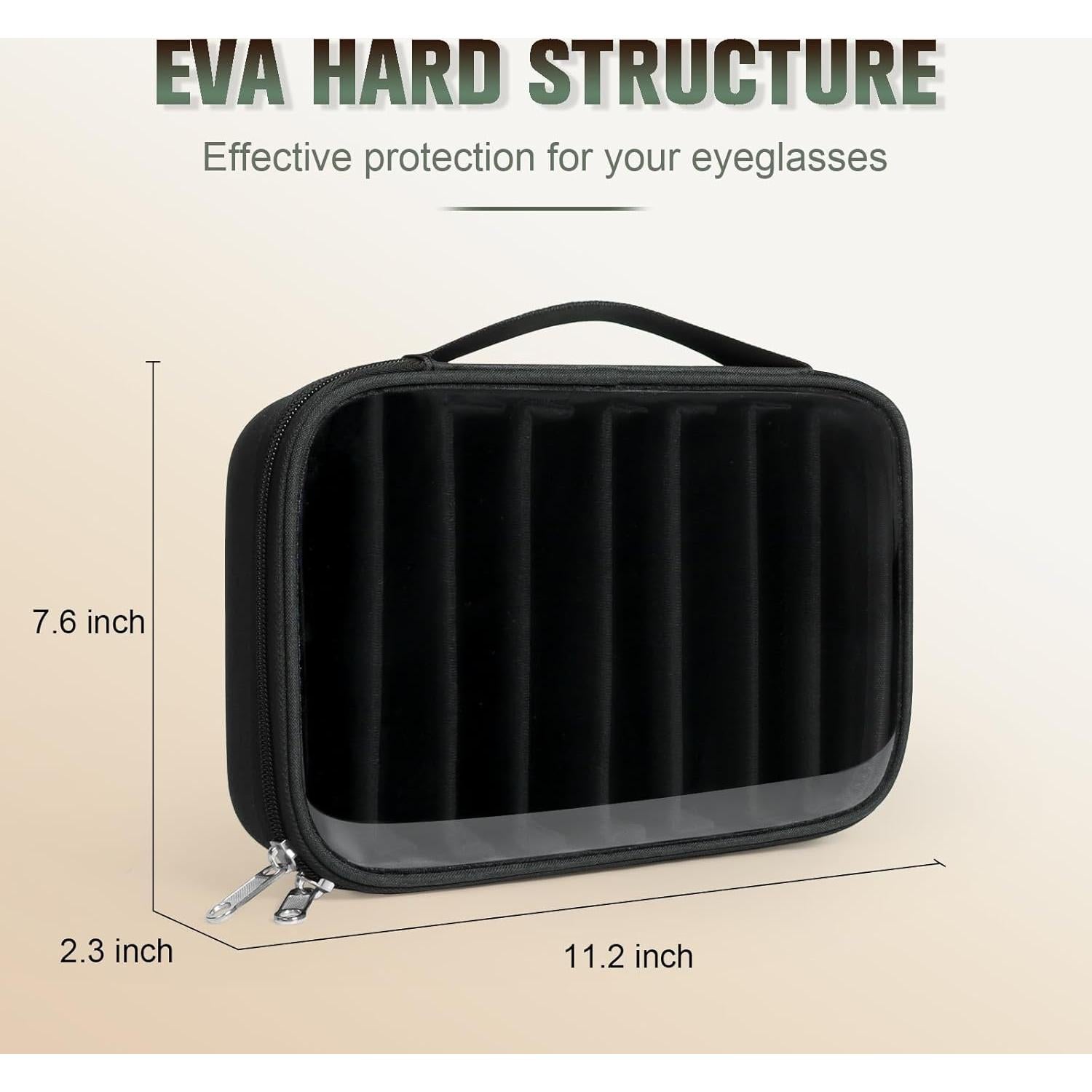 Estuche Organizador de Gafas Tangoner para 8 Pares Negro