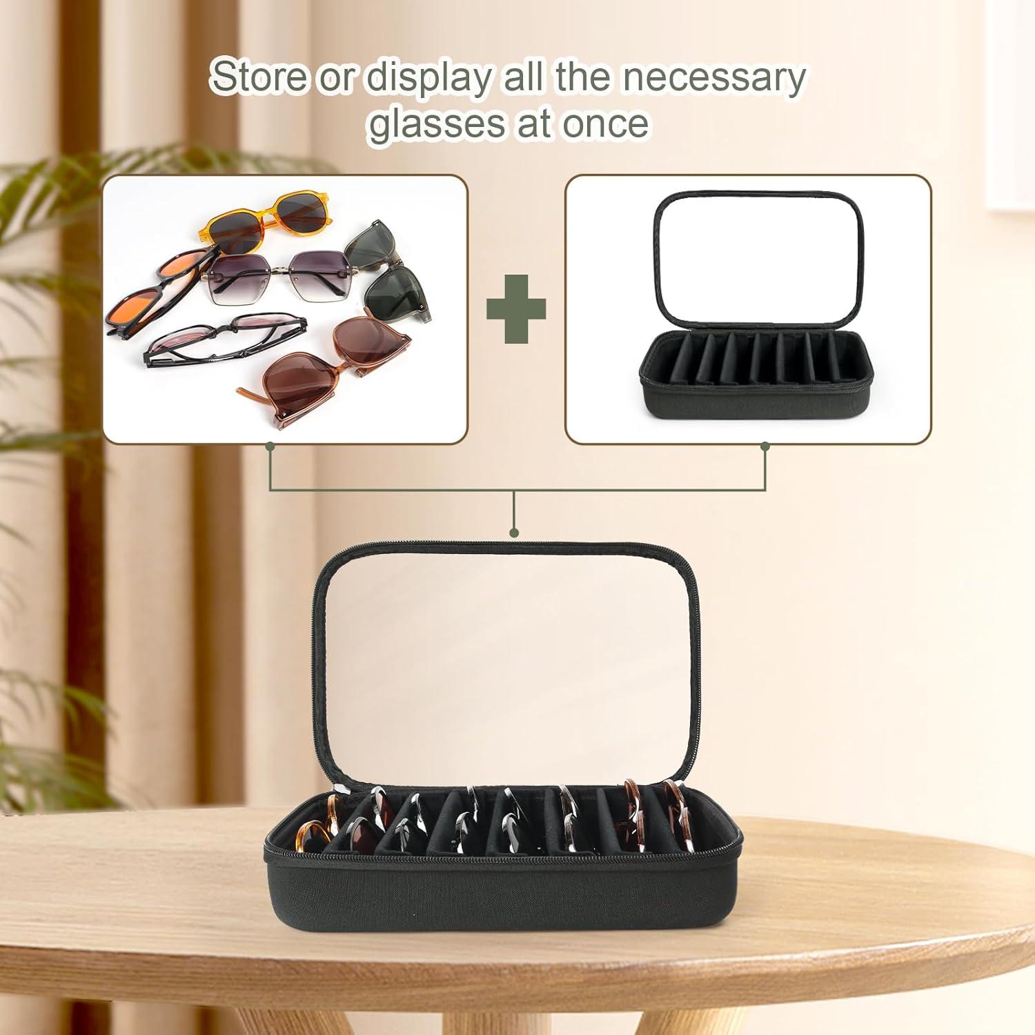 Estuche Organizador de Gafas Tangoner para 8 Pares Negro