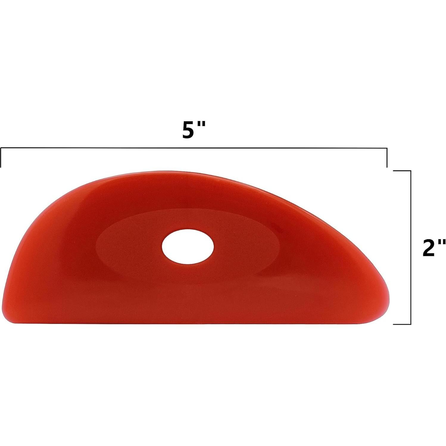 Conjunto de 6 Costillas de Cerámica de Silicona Roja - Creative Hobbies