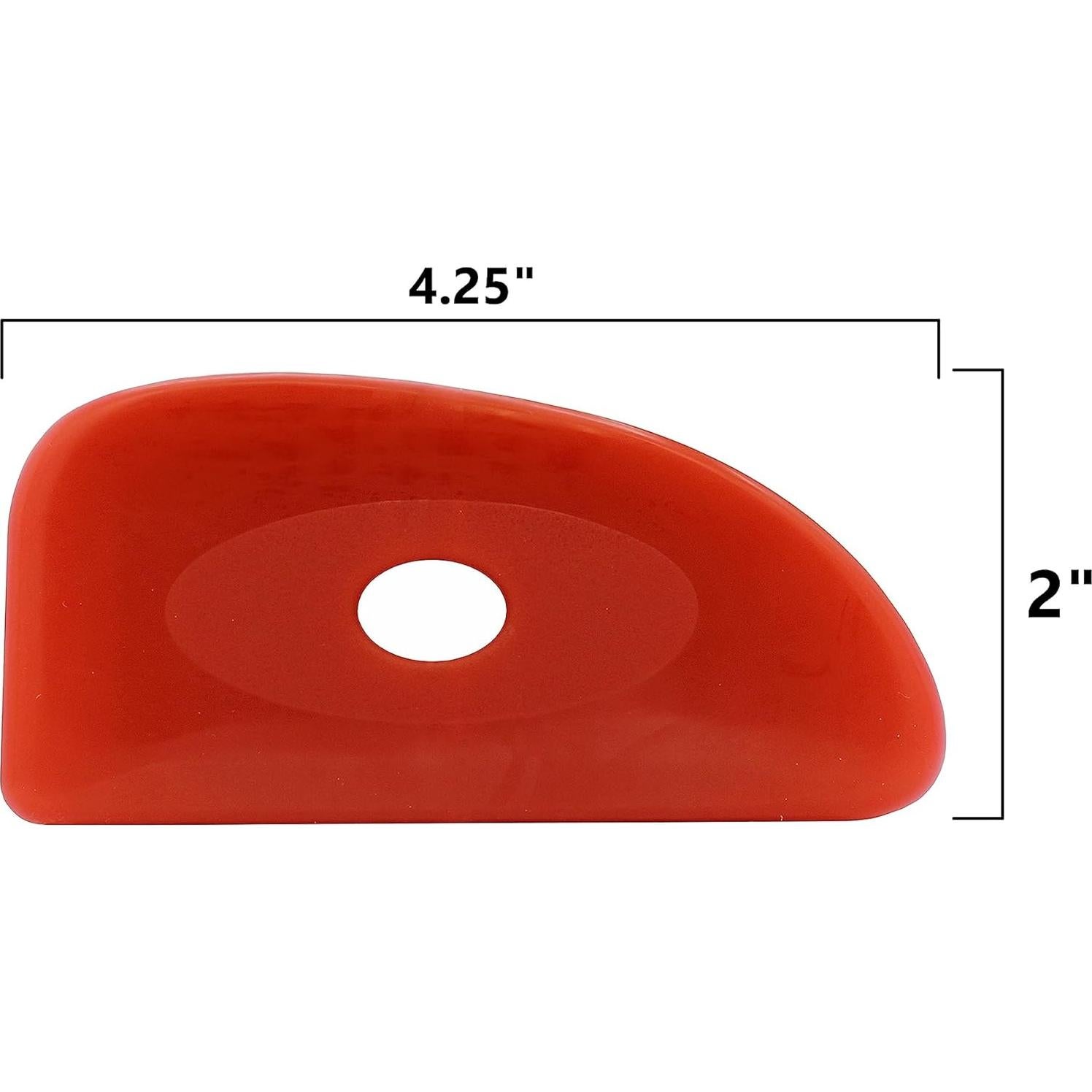 Conjunto de 6 Costillas de Cerámica de Silicona Roja - Creative Hobbies