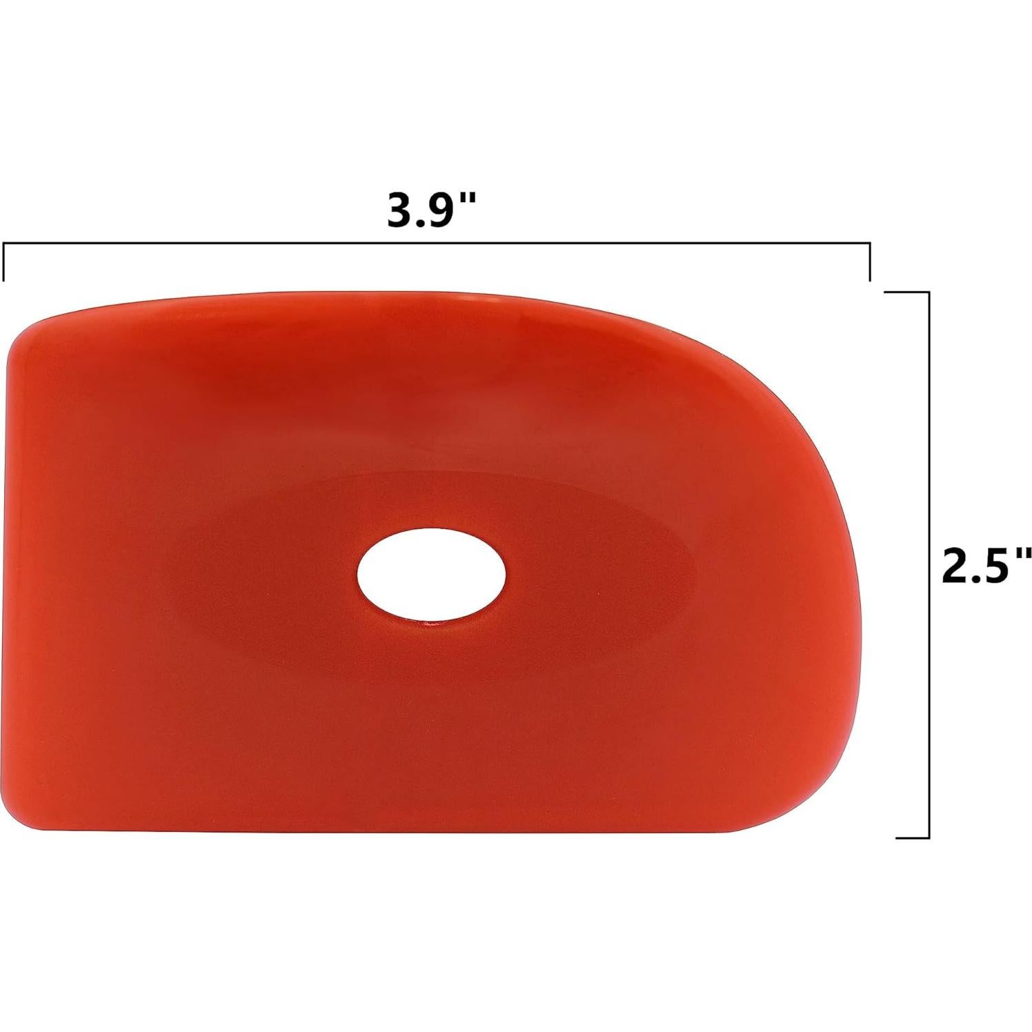 Conjunto de 6 Costillas de Cerámica de Silicona Roja - Creative Hobbies