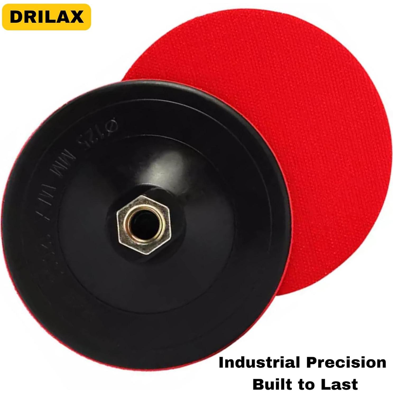 Almohadilla de Respaldo Drilax 5 Pulgadas con Gancho y Bucle