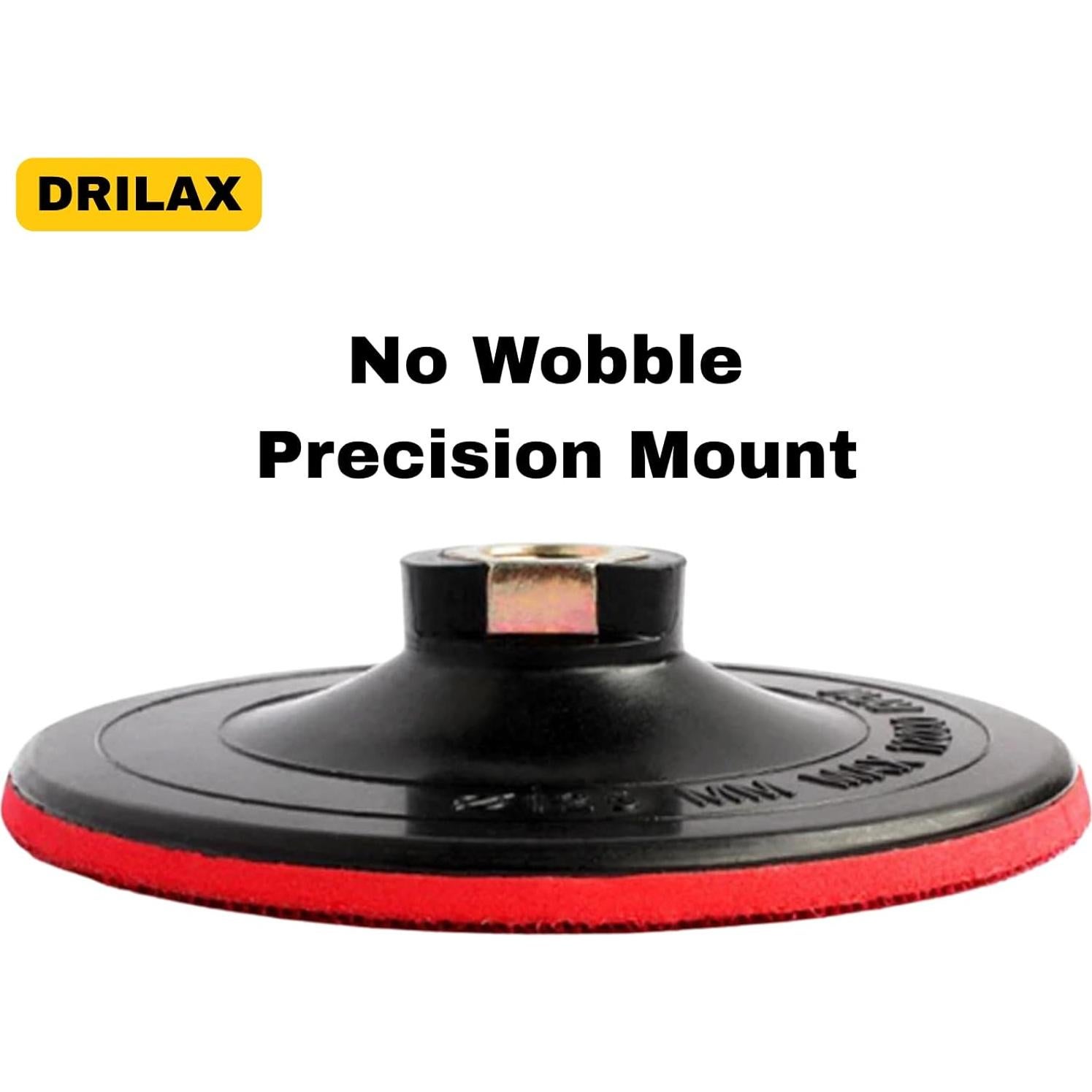 Almohadilla de Respaldo Drilax 5 Pulgadas con Gancho y Bucle