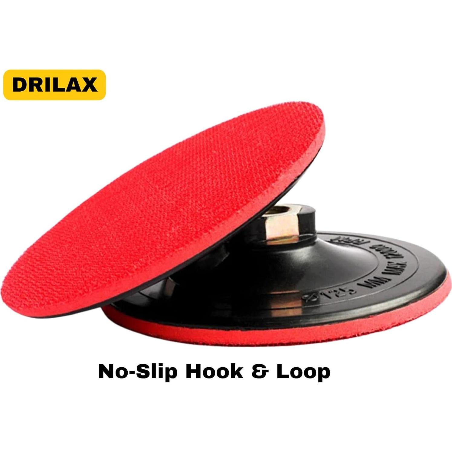 Almohadilla de Respaldo Drilax 5 Pulgadas con Gancho y Bucle