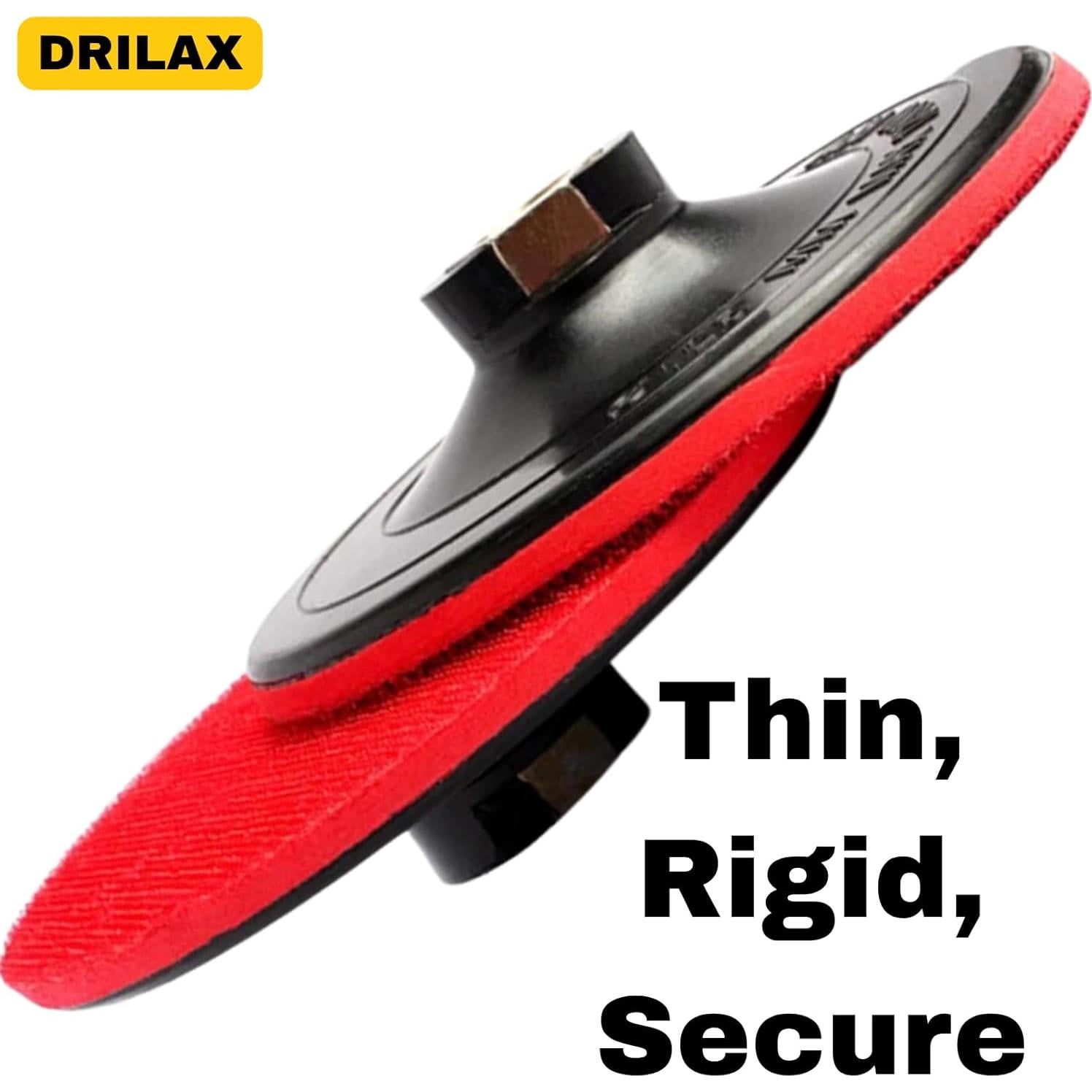 Almohadilla de Respaldo Drilax 5 Pulgadas con Gancho y Bucle