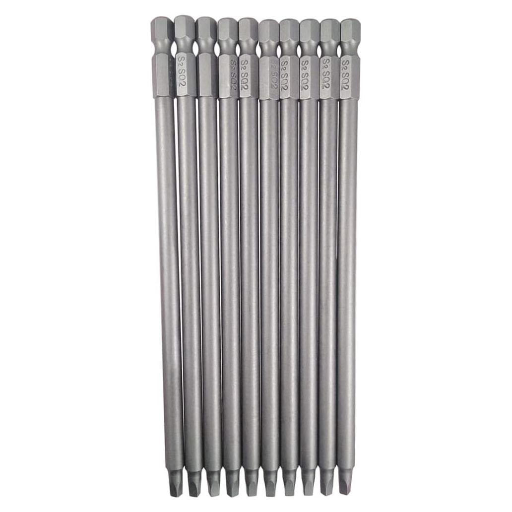 Juego de Puntas Cuadradas Wolfride 10 Piezas SQ2 150mm