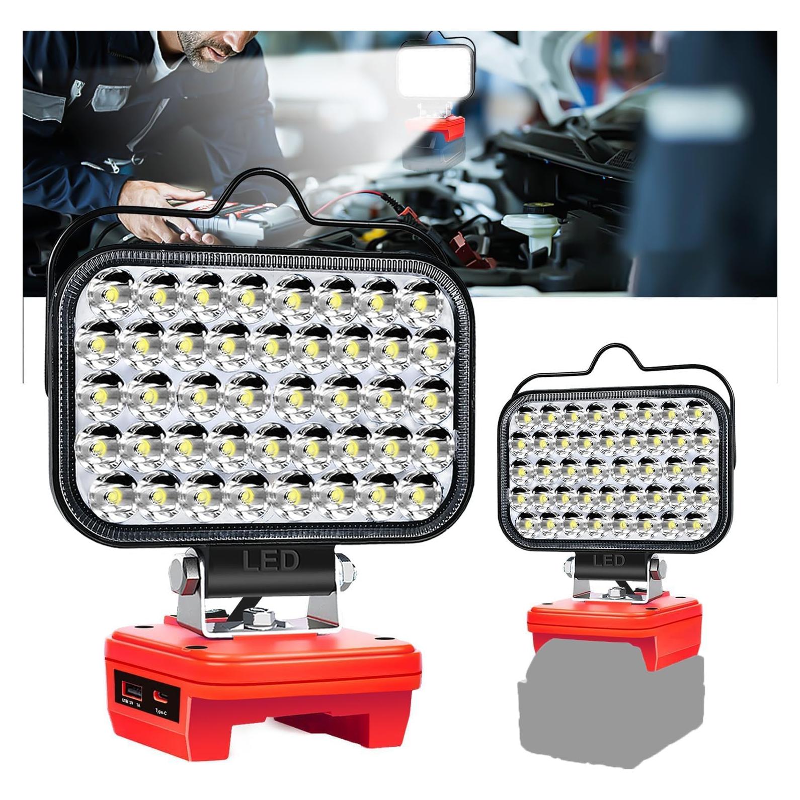 Luz de Trabajo LED Inalámbrica Milwaukee 80W 18V USB Tipo C