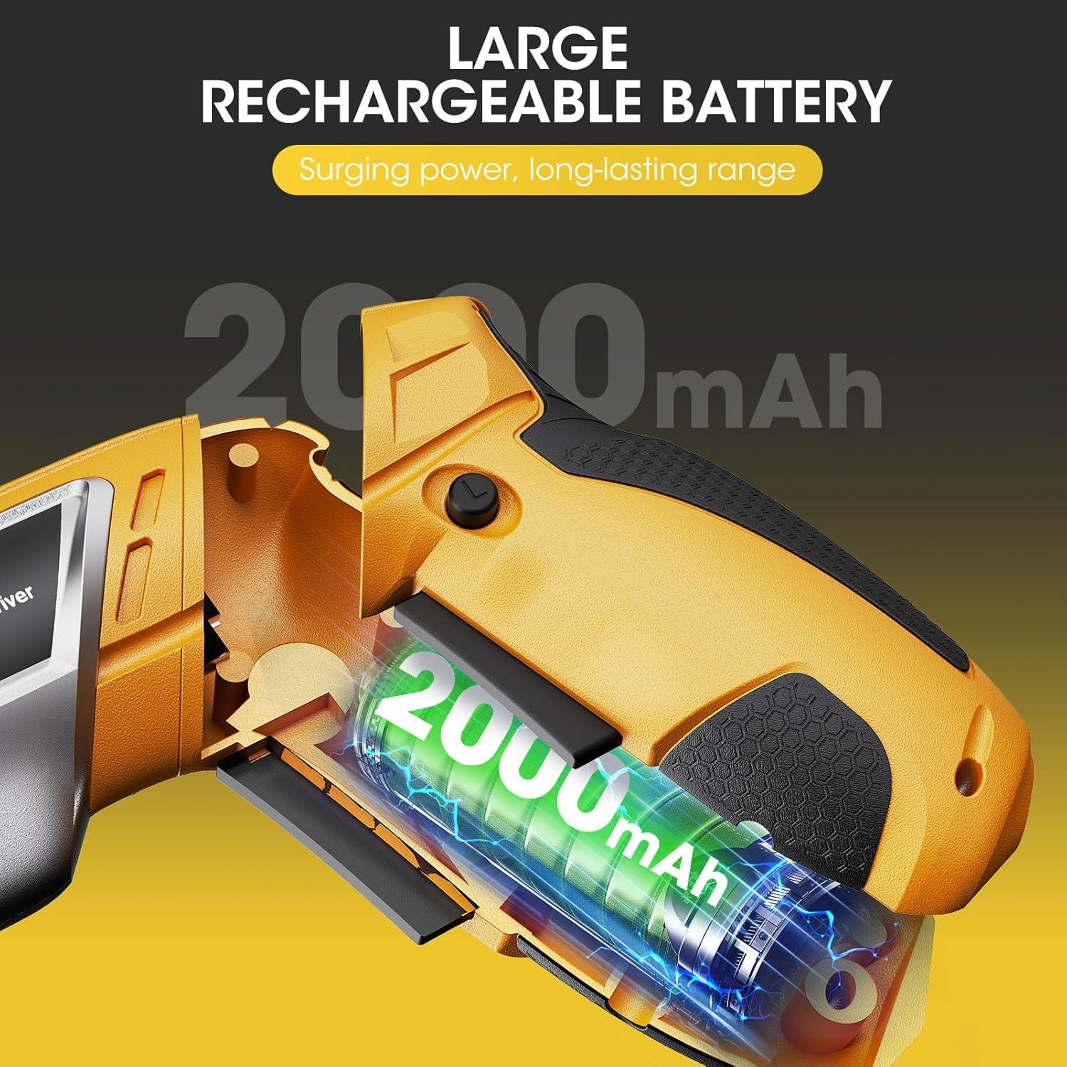 Destornillador eléctrico inalámbrico MYMULIKE 3.6V 49 accesorios