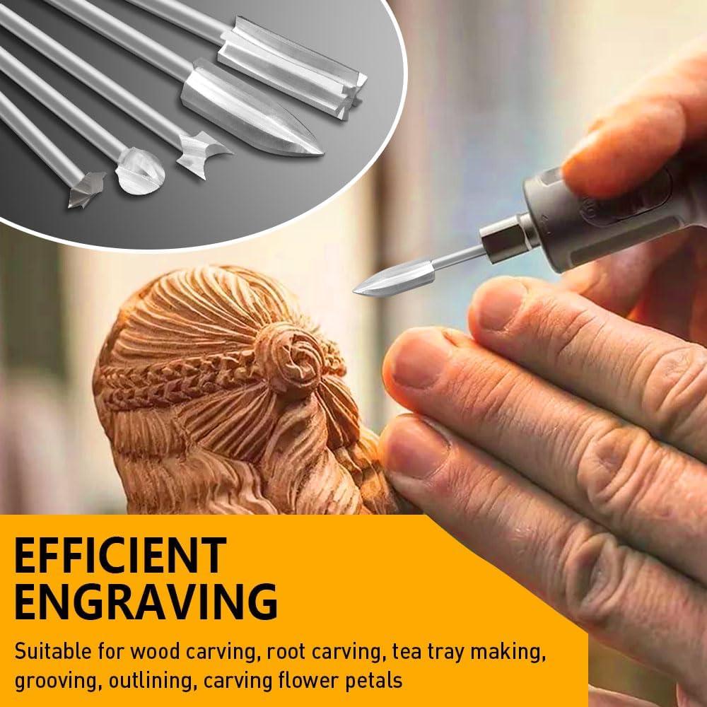 Juego de Brocas para Tallado en Madera FOTYBEI 5 Piezas 3mm