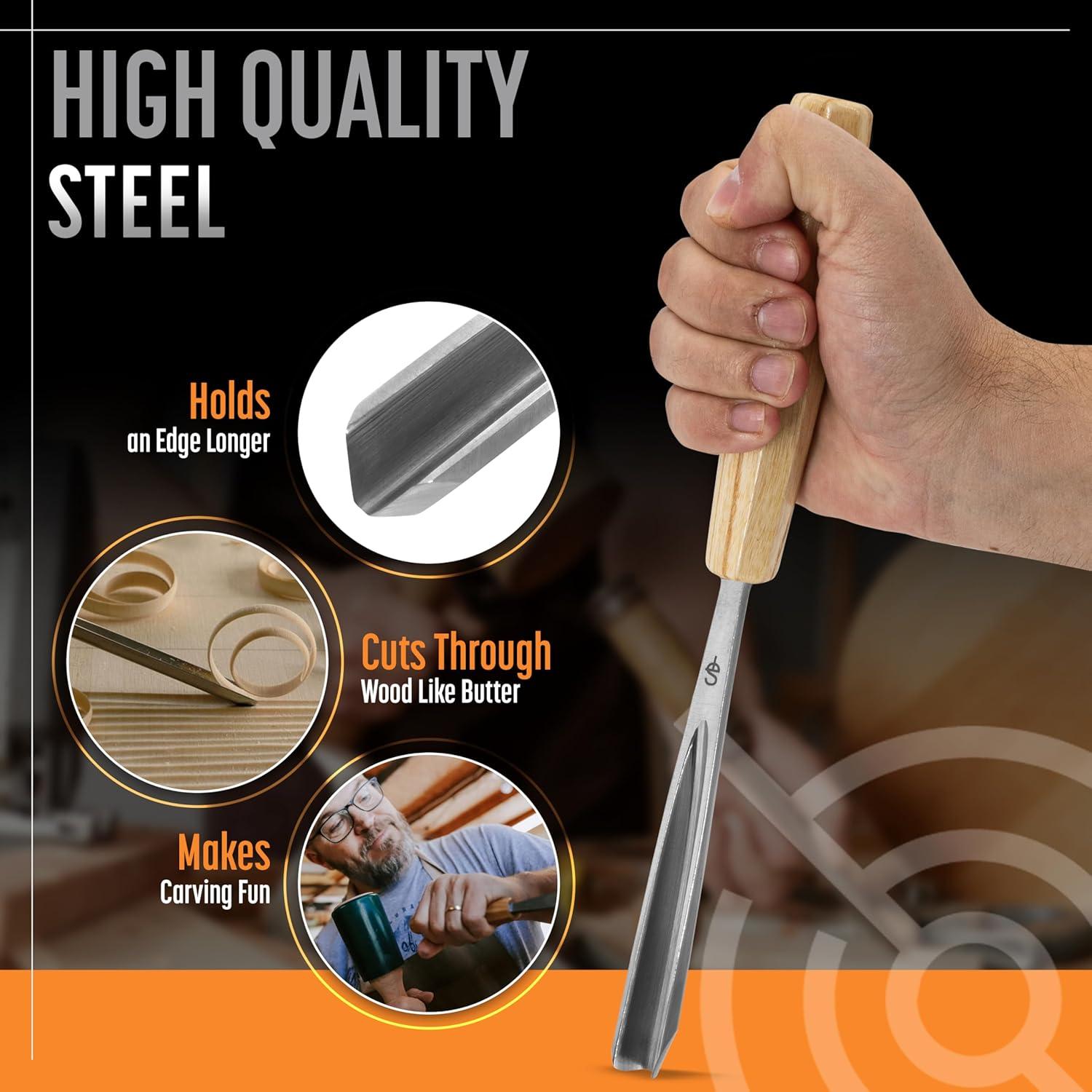 Juego de Herramientas de Tallado en Madera Schaaf 7 Piezas