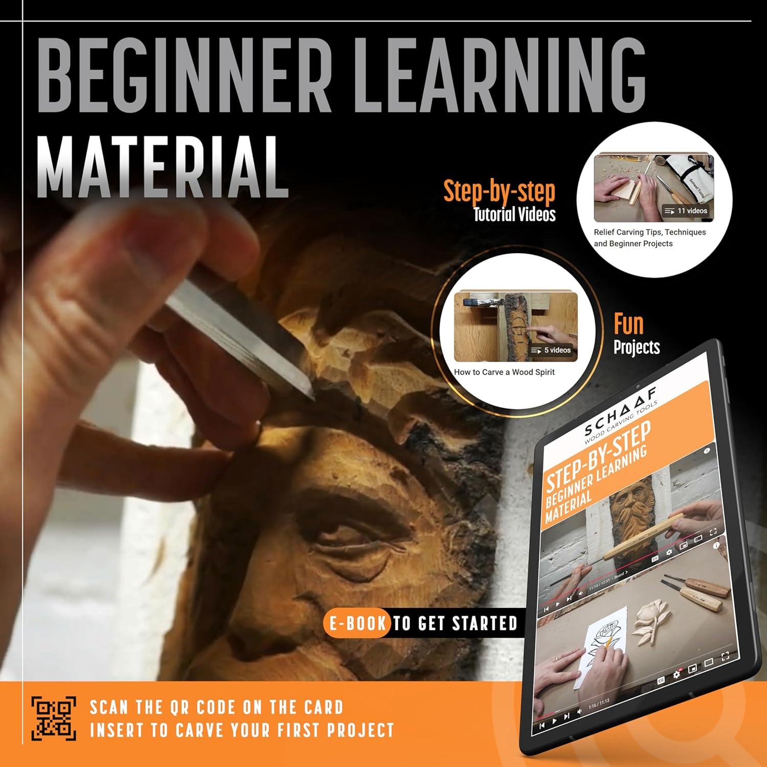 Juego de Herramientas de Tallado en Madera Schaaf 7 Piezas