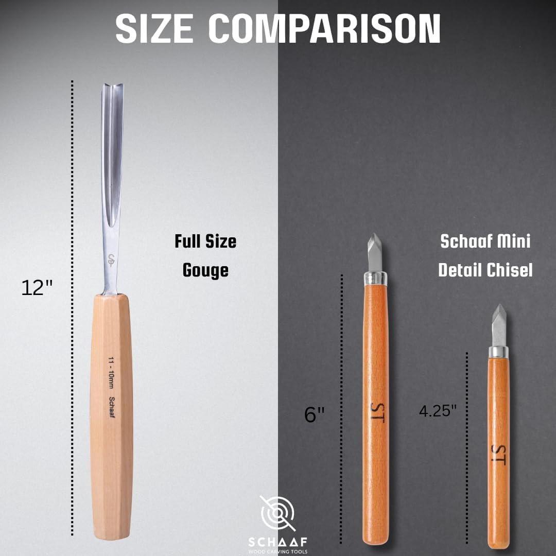 Juego de Herramientas de Tallado en Madera Schaaf 7 Piezas