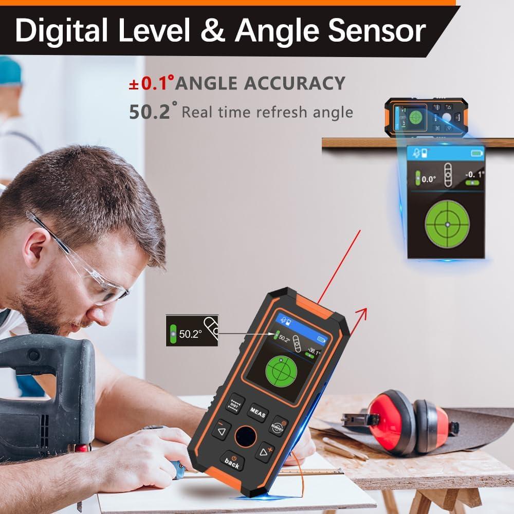 Escáner de Pared NOYAFA NF-518S 3 en 1 Medidor Laser 60m