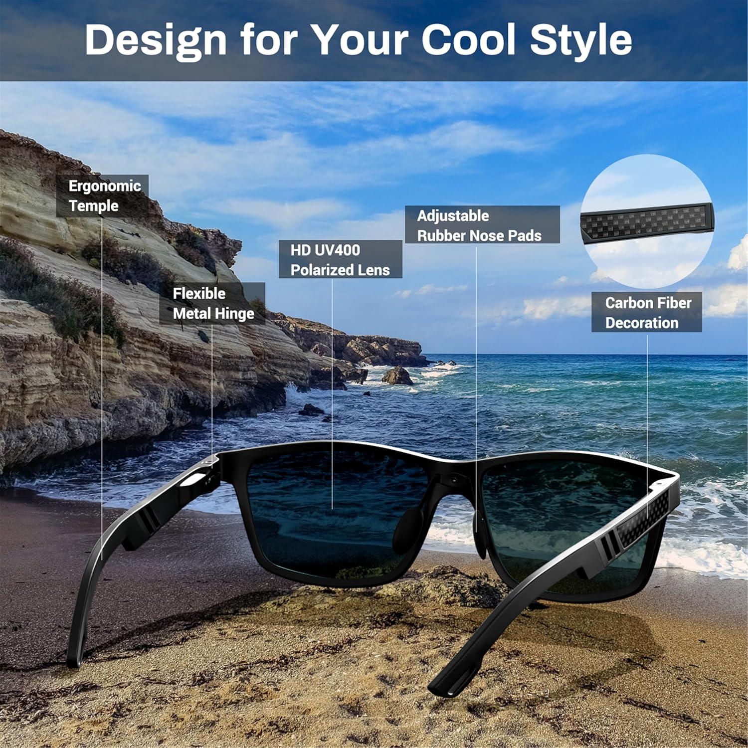 Gafas de sol ROCKNIGHT HD polarizadas UV400 para hombres