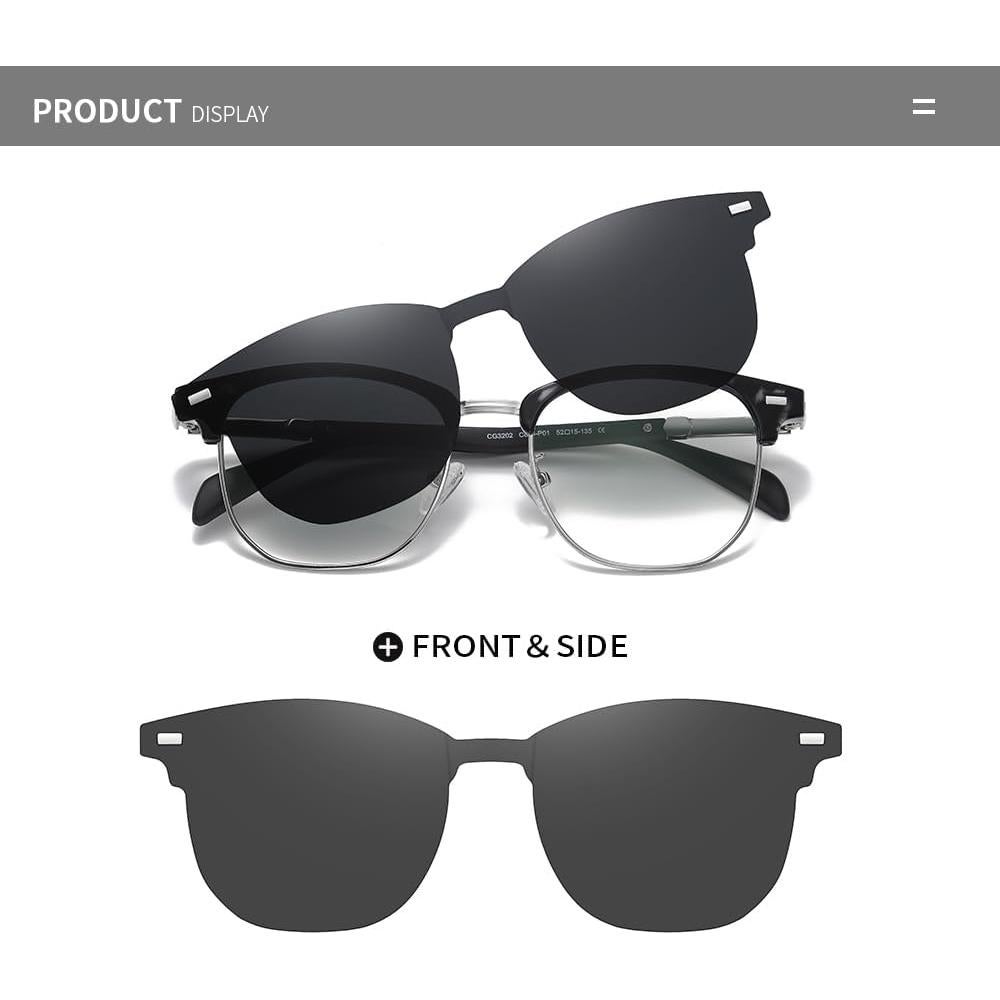 Gafas de Luz Azul y Sol Polarizadas ZAMGIC 2 en 1 Unisex