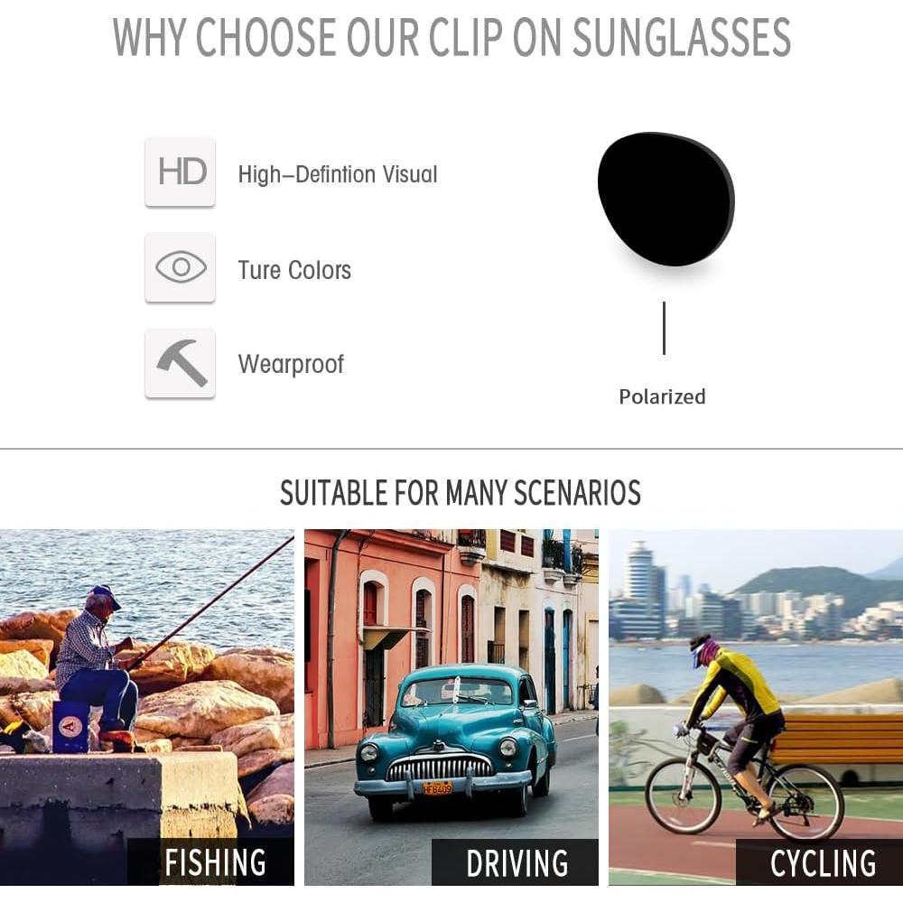 Gafas de Luz Azul y Sol Polarizadas ZAMGIC 2 en 1 Unisex