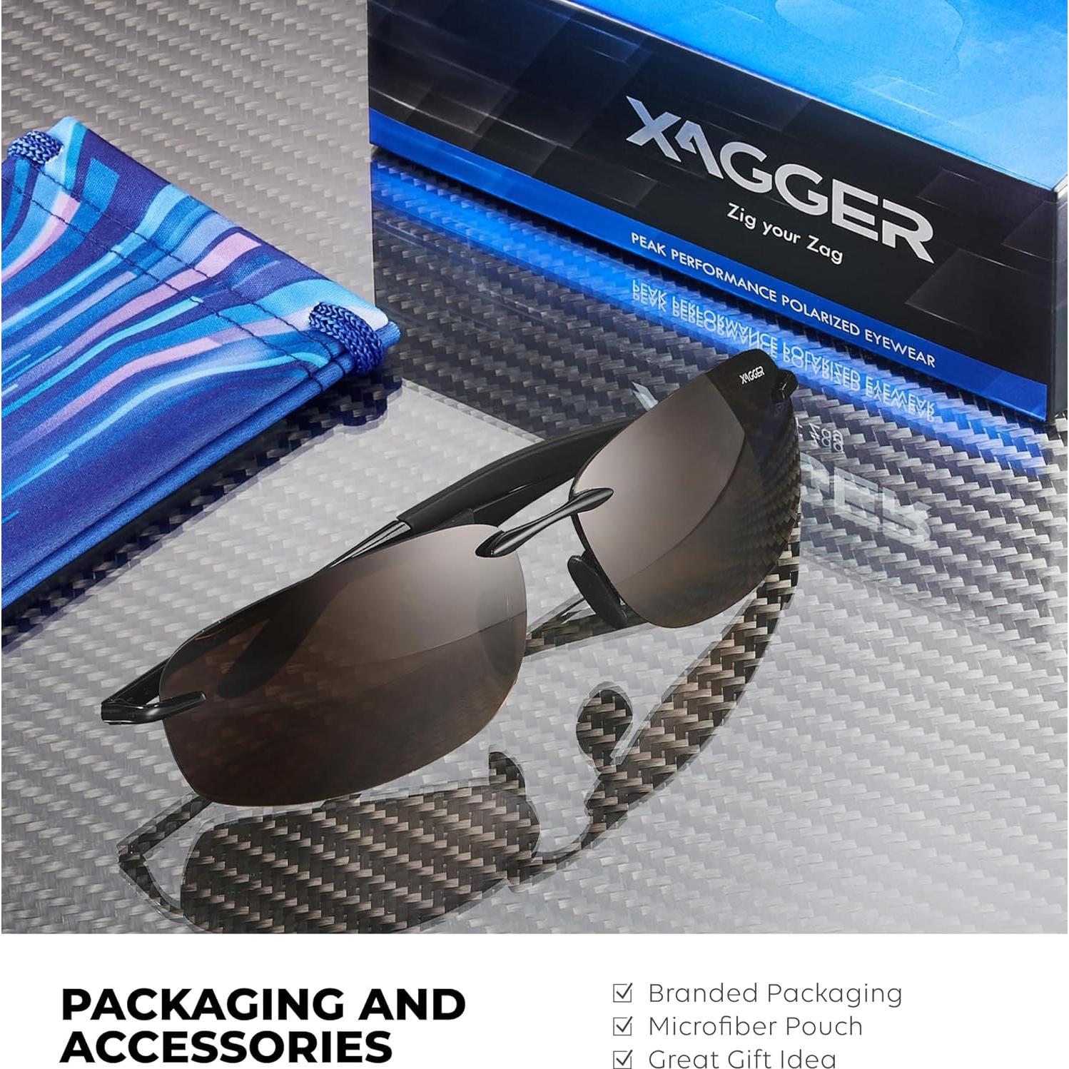 Gafas de Sol Polarizadas Xagger para Hombres UV400 Metal