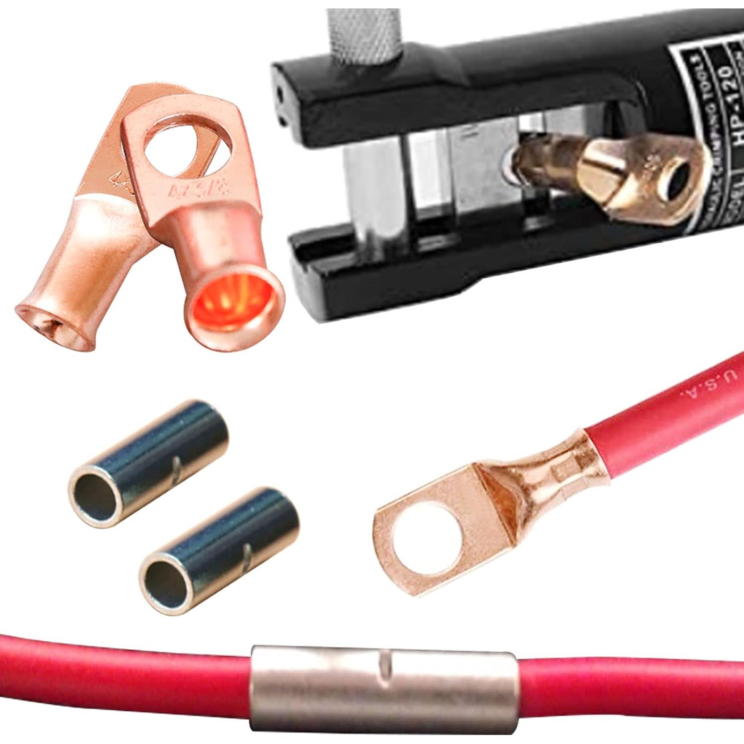 Kit de Conectores de Empalme y Anillo 4AWG XFFCSEC - 24 Piezas