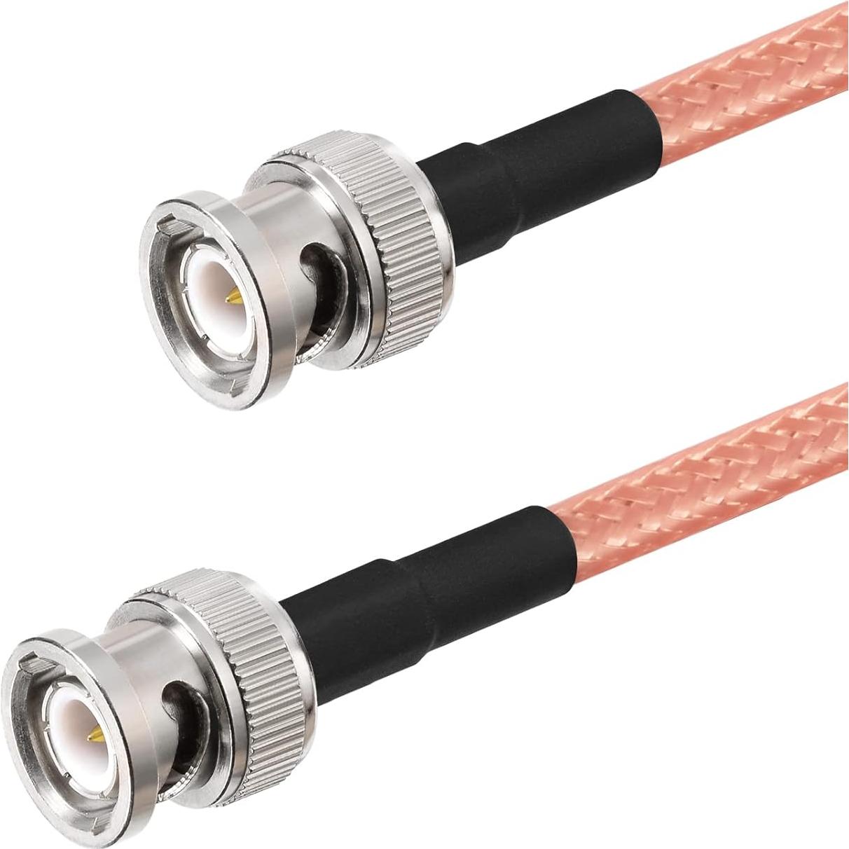 Adaptador Coaxial BNC Macho a Macho Eightwood RG400 30 cm