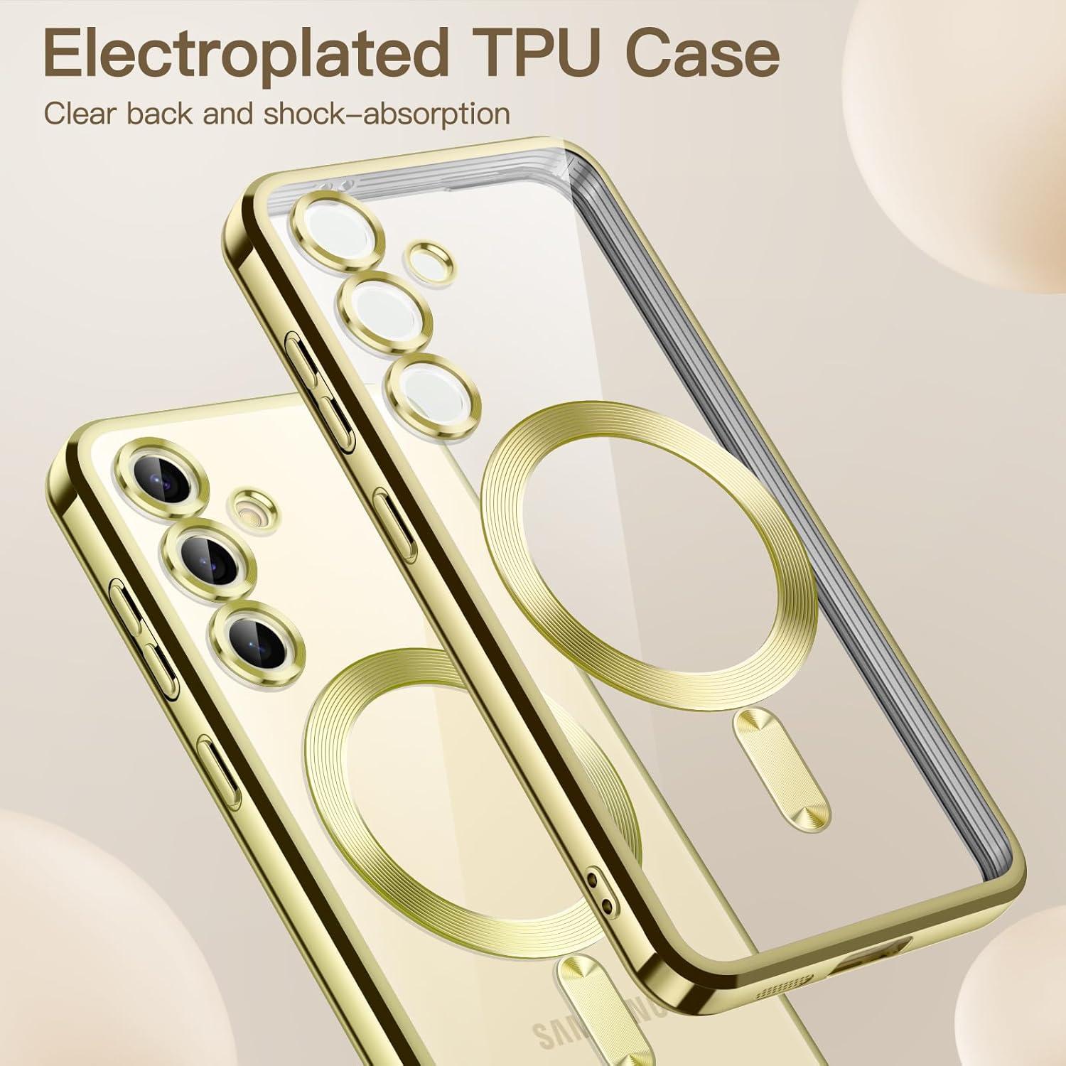 Funda Transparente TPU JETech para Samsung Galaxy S24 6.2" Amarillo