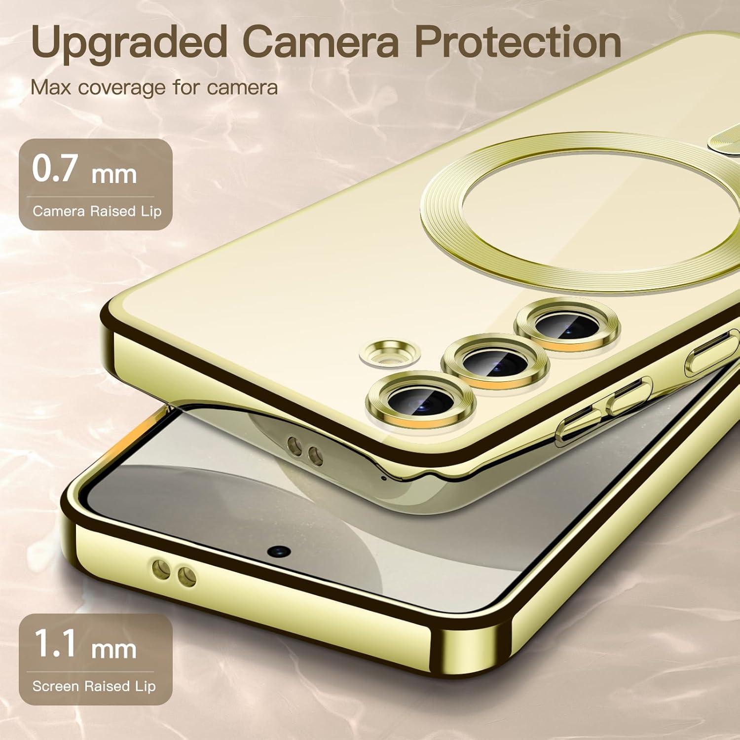 Funda Transparente TPU JETech para Samsung Galaxy S24 6.2" Amarillo