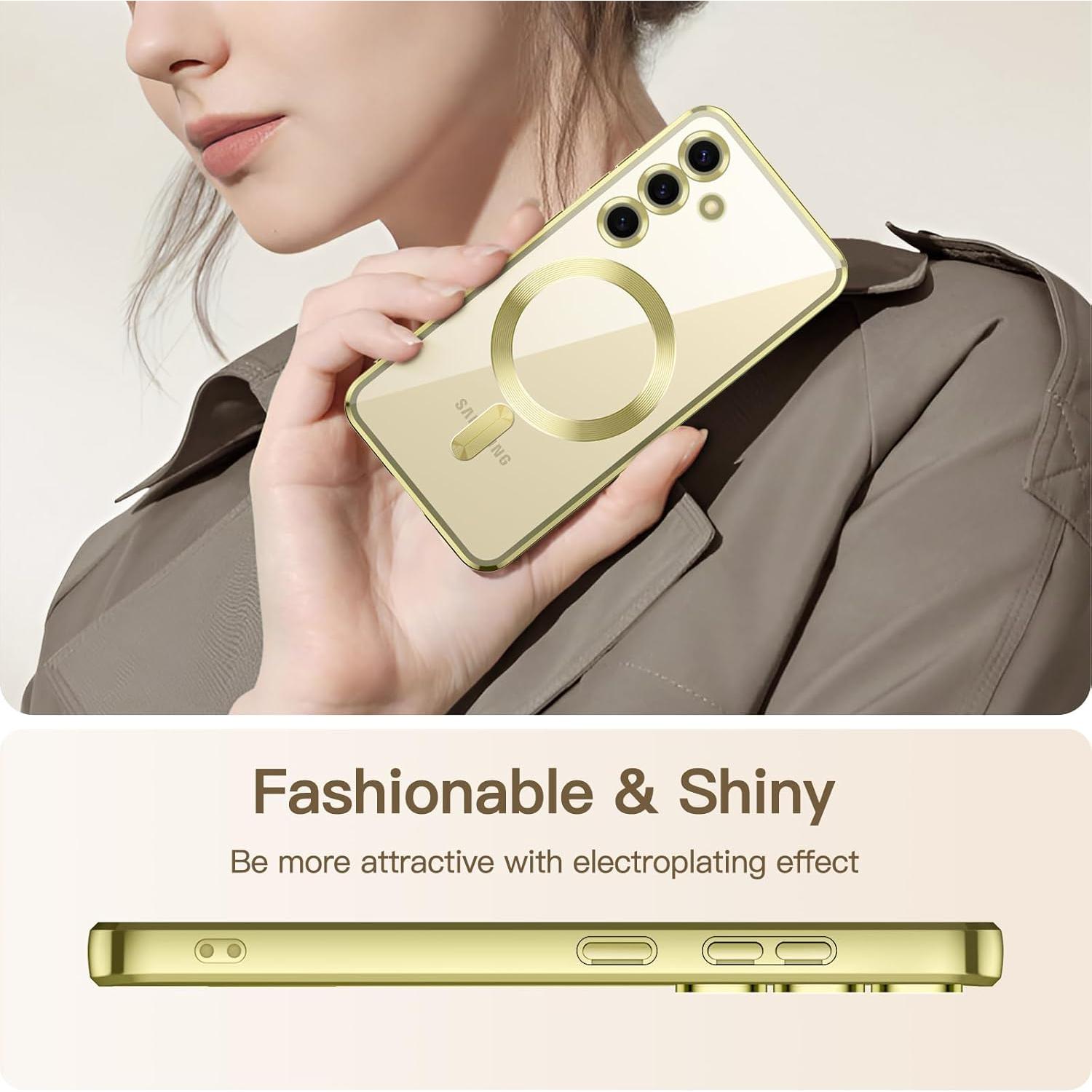 Funda Transparente TPU JETech para Samsung Galaxy S24 6.2" Amarillo