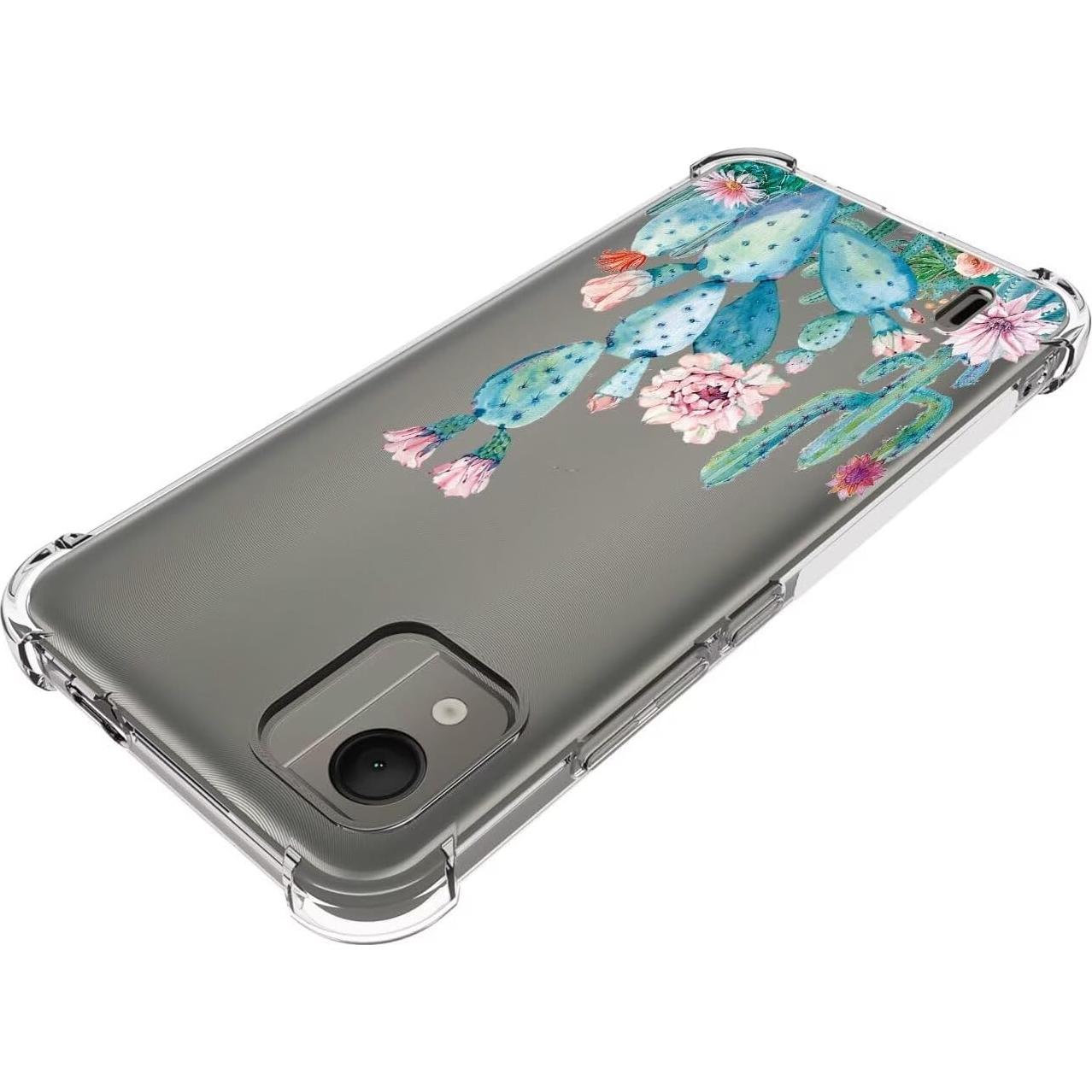 Funda protectora TPU para Nokia C110 - Diseño Floral Cactus