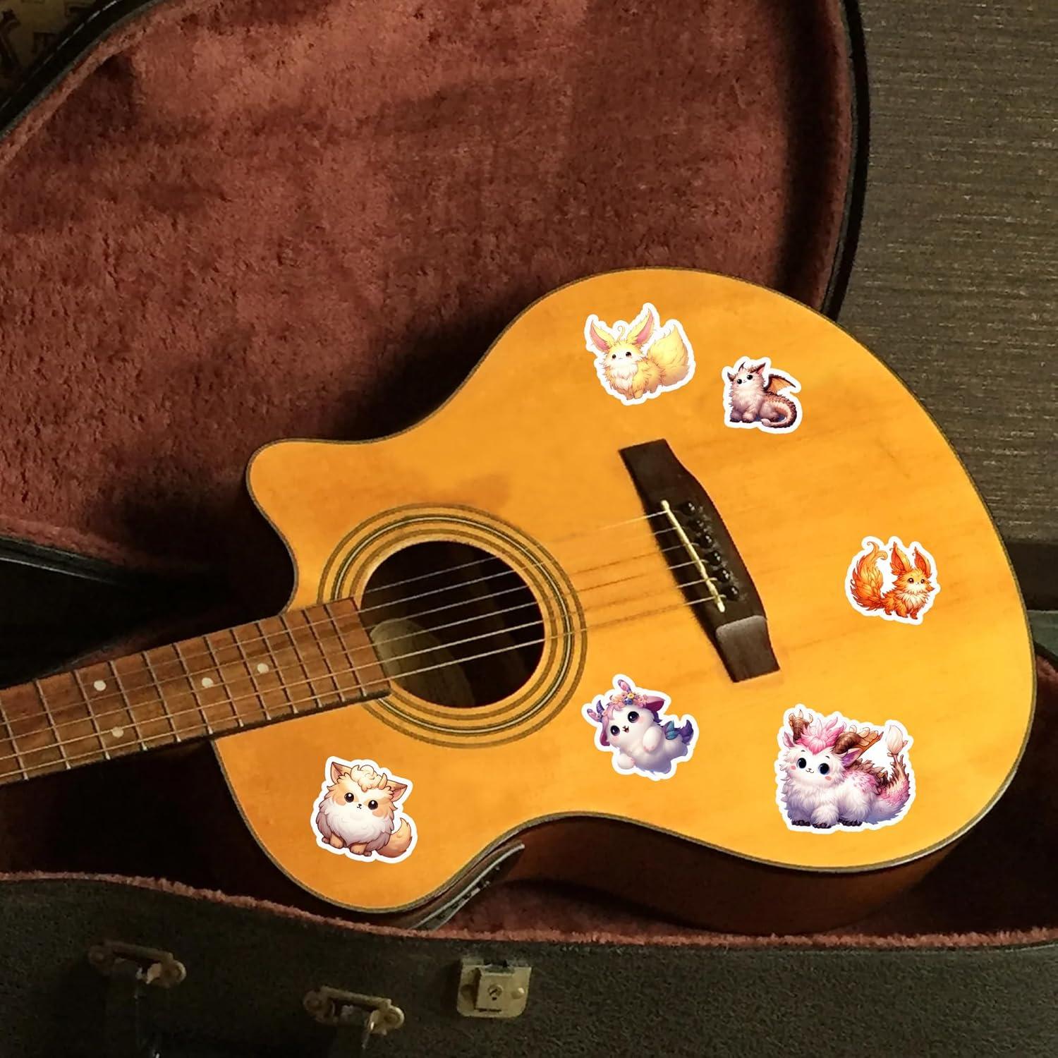 Pack 50 Pegatinas Kawaii de Animales BIGZORO Impermeables