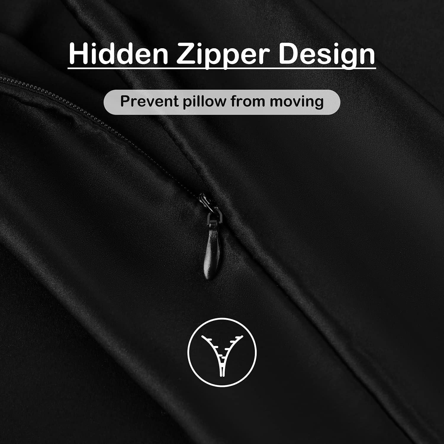 Funda de Almohada 100% Seda Morera ATreebag 33x46cm Negra