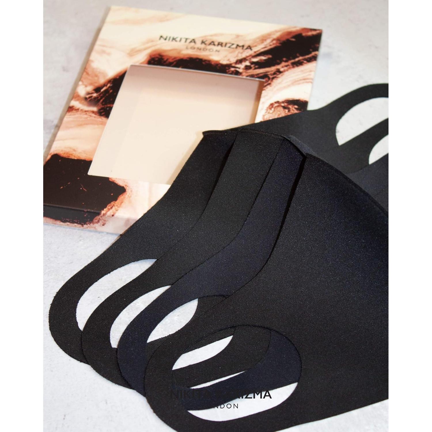 Mascarillas de Tela Reutilizables KARIZMA - 4 Piezas Negras