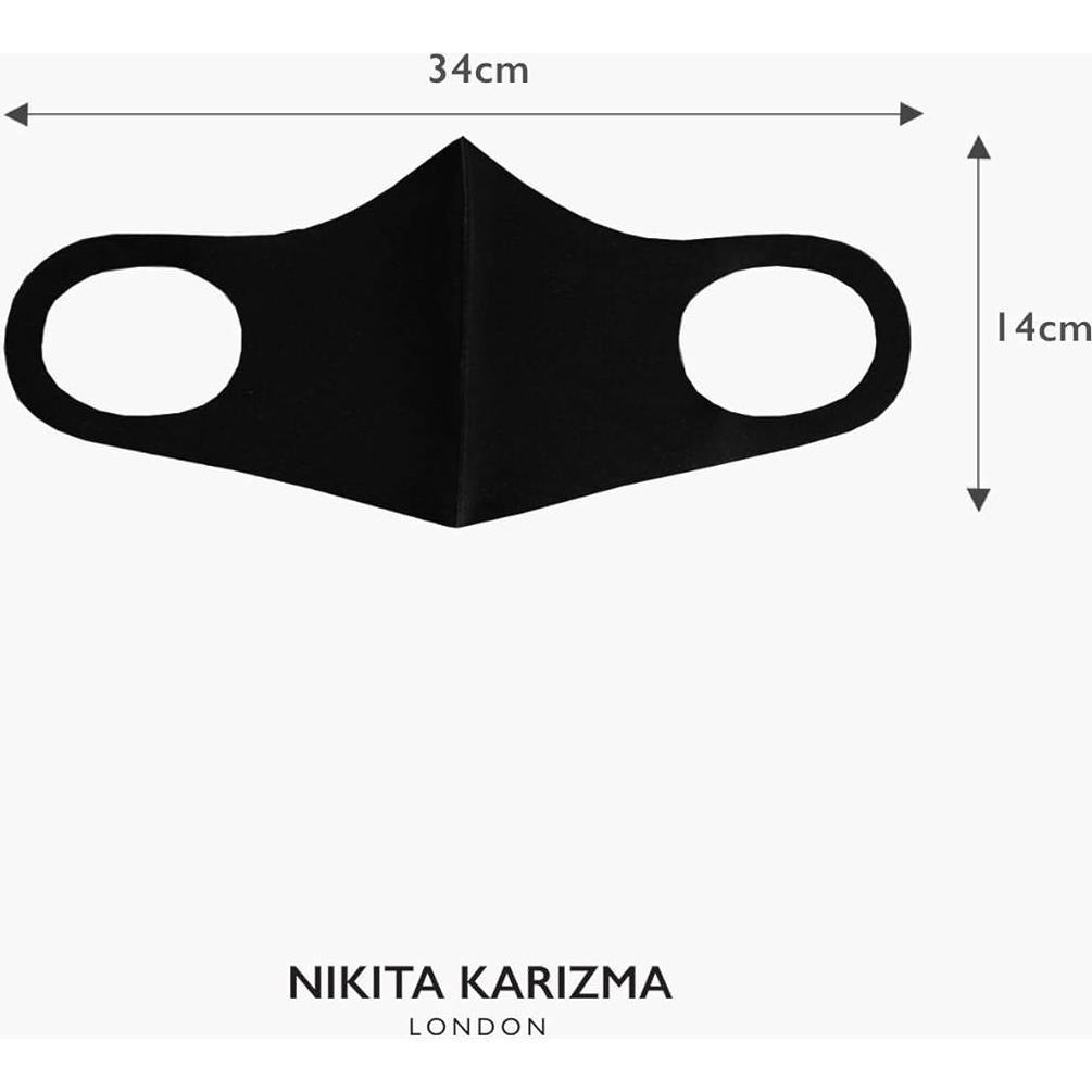 Mascarillas de Tela Reutilizables KARIZMA - 4 Piezas Negras