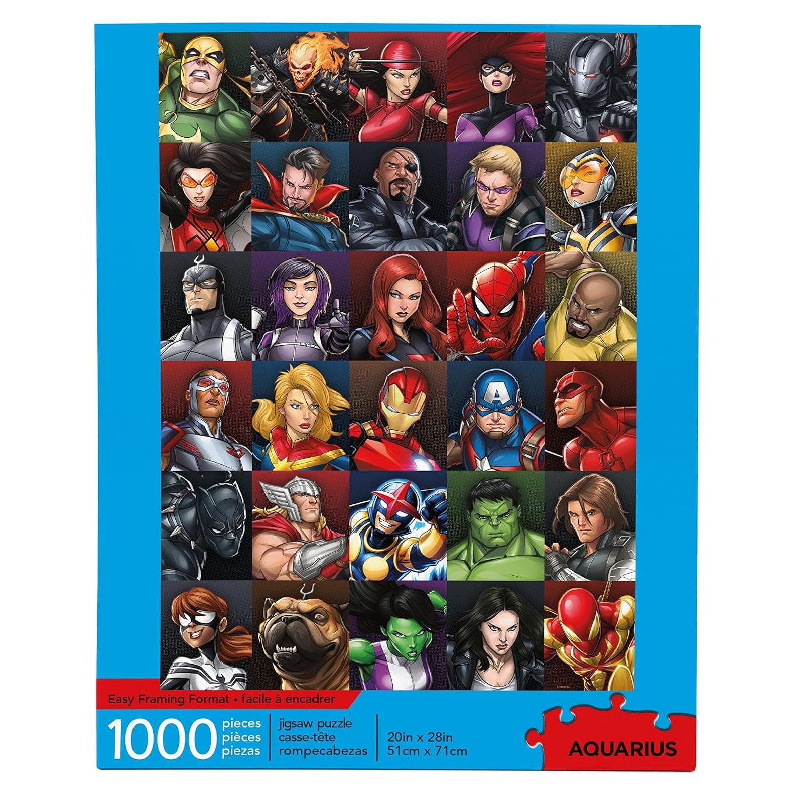 Rompecabezas 1000 Piezas Marvel Superhéroes Aquarius 50.8x71.1cm